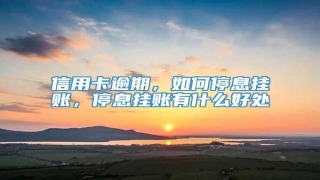 信用卡逾期,如何停息挂账,停息挂账有什么好处