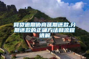 网贷逾期协商延期还款,分期还款的正确方法和流程讲解