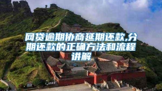 网贷逾期协商延期还款,分期还款的正确方法和流程讲解