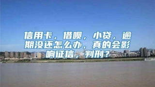 信用卡，借呗，小贷，逾期没还怎么办，真的会影响征信，判刑？