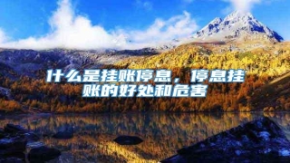 什么是挂账停息,停息挂账的好处和危害
