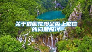 关于借呗花呗是否上征信的问题探讨
