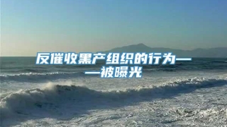 反催收黑产组织的行为——被曝光