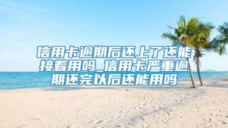 信用卡逾期后还上了还能接着用吗_信用卡严重逾期还完以后还能用吗