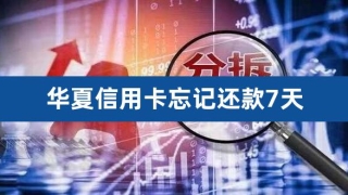 华夏信用卡忘记还款7天(信用卡逾期了7天严重吗)