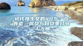 初代独生女的40岁:在养老、房贷与网贷里打转丨人间