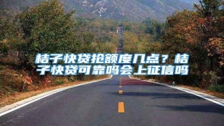 桔子快贷抢额度几点?桔子快贷可靠吗会上征信吗