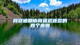 网贷逾期协商延迟还款的四个步骤