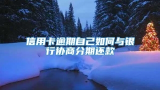 信用卡逾期自己如何与银行协商分期还款