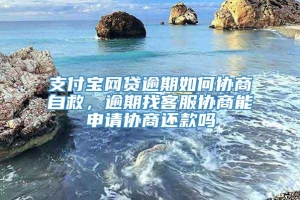 支付宝网贷逾期如何协商自救，逾期找客服协商能申请协商还款吗