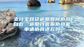 支付宝网贷逾期如何协商自救，逾期找客服协商能申请协商还款吗