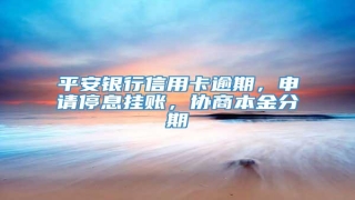 平安银行信用卡逾期,申请停息挂账,协商本金分期