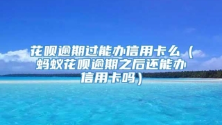 花呗逾期过能办信用卡么（蚂蚁花呗逾期之后还能办信用卡吗）