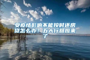 受疫情影响不能按时还房贷怎么办？五大行回应来了