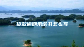 贷款逾期承诺书怎么写